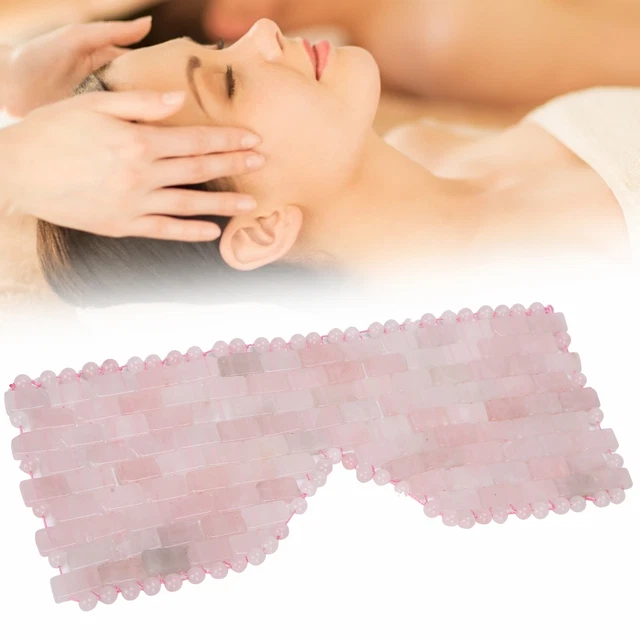 (Rosa)Jade Sleep Mask Eye Relax Mask Natural Jadestone Riduce Il Cerchio Scuro