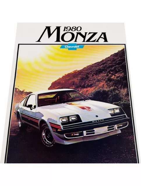 1980 Chevrolet Monza and Spyder 12-page Original Car Sales Brochure Catalog