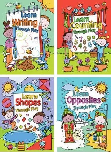 Learn Through Play Book - Counting/Opposites/Shapes/Writing 12 P