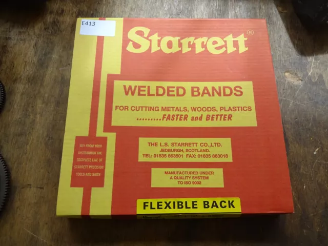 Starrett Flexible back bandsaw blade 10'6 x 1/4" x 14 raker, 3200x6.5x14raker