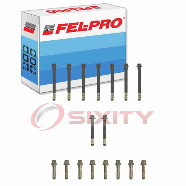 Fel-Pro Engine Cylinder Head Bolt Set for 1959-1972 Chevrolet Brookwood 4.6L oy