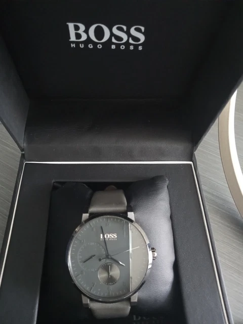 HUGO BOSS GREY Mens Multi Dial Oxygen Watch 79.99 PicClick UK