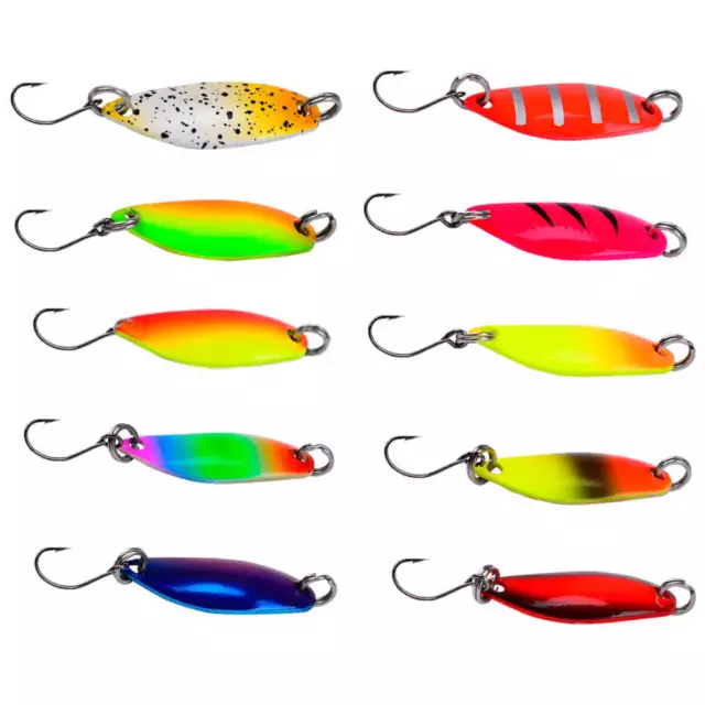 10pcs 3cm/2.15g Micro Metal VIB Sequin Fishing Lures Jigs Lure Baits Barbed Hook