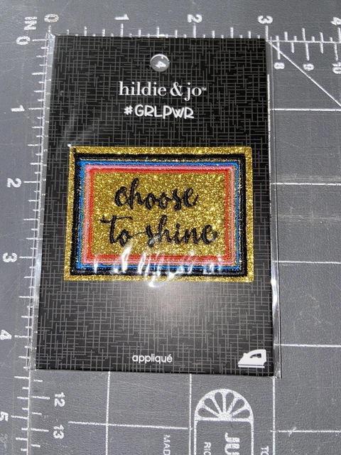 Scegli A Shine Toppa Applique Girl Potenza # Grlpwr Hildie & Jo Donna Diritti