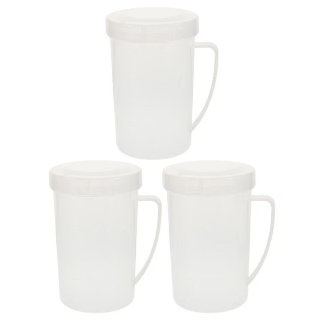 3 vasos de plástico espresso transparentes para taza de leche de soja