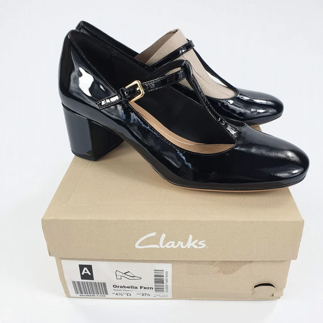 NEW CLARKS ORABELLA Fern Ladies Burgundy Suede T Bar Court Shoes UK 4.5 D 29.99 PicClick UK