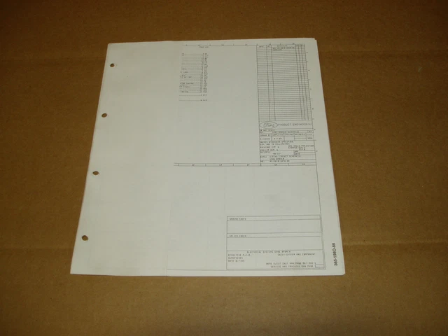 1986 FORD BRONCO wiring diagram schematic SHEET service manual EUR 16