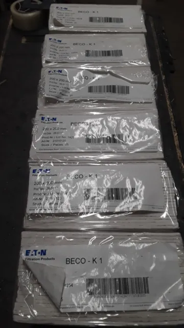 Qty. 6 Eaton Filtration Products BECO - K 1    14254   21010120 25 per pack NEW