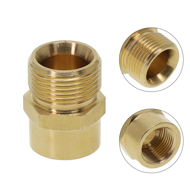 Adaptateur Pression D'huile Acier Inoxydable - Filetage 1/8NPT Mâle Vers M10x1.0 Femelle, Pour Jauges
