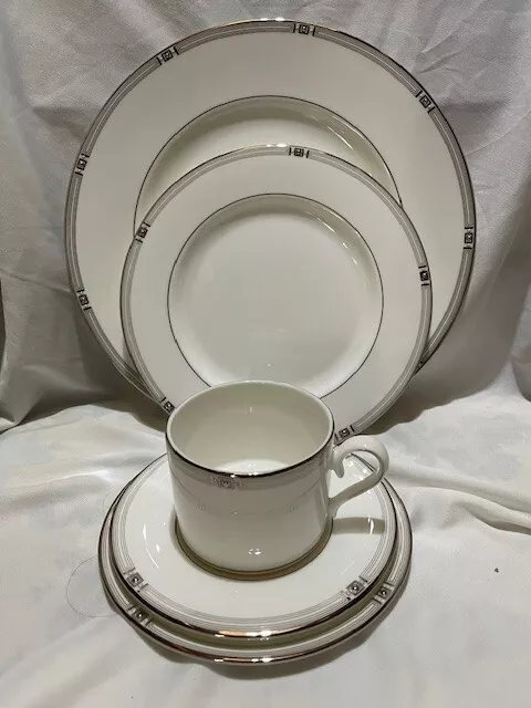 NEW Lenox Westerly Platinum 5 Piece Place Setting
