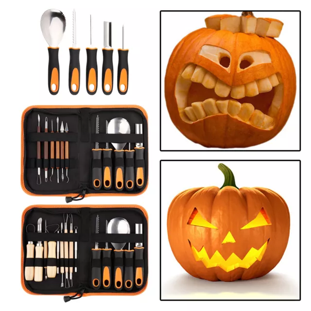 Halloween Kürbis schnitzen Sculpting Kit Werkzeuge Jack-O-Lantern Making Set