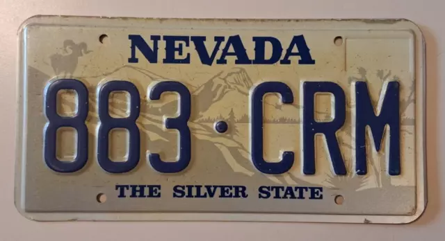 🐾 1984 Nevada "Passenger" License Plate (883-Crm) Graphic