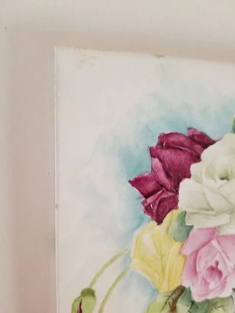 Vintage Antique Artist Tile Pottery Ceramic Hand Painted Signed Mettlach Tile 3