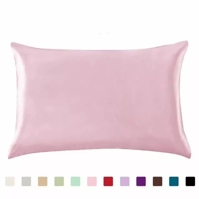 Doux Soie Satin Housse D'Oreiller - de Luxe Confort pour A Reposante Dormir