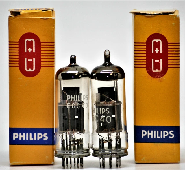 ECC40 TUBE NOS NIB OVP röhre VALVO VALVE S MATCHED PAIR LC5 6SN7 CV3884