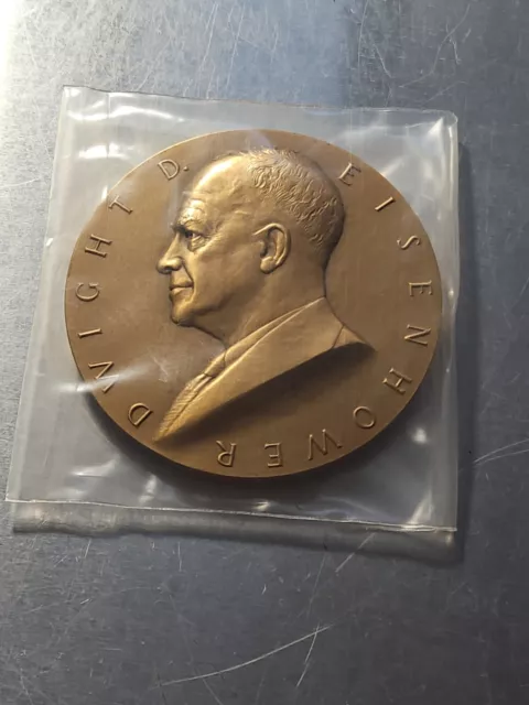 US Mint Dwight D. Eisenhower Presidential HR Bronze 2nd Inaugural Medal