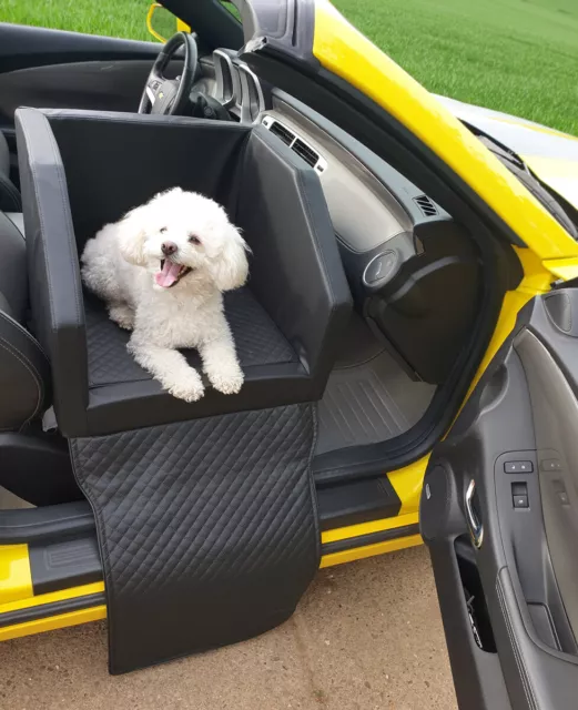 Seggiolino auto per cani Beno seggiolino per cani lettino per cani cestino per auto ecopelle 2