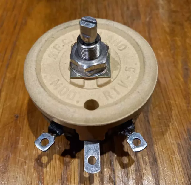 100 Ohm/0,7 A variabler Widerstand/Rheostat - Neu aus altem Lagerbestand