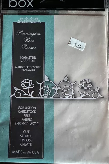 New Memory Box Craft Die Pennington Rose Border Item #99142 Made in USA