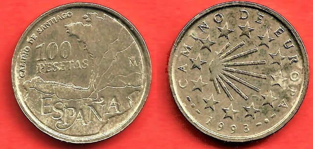 ESPAGNE . 100 Pesetas 1993 . Camino De Santiago . Superbe EUR 1,00