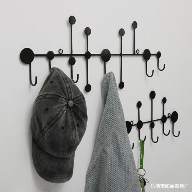 5/6 Hooks Wall Mount Key Hook Bag Towel Rack Hanger Holder Hat Clothes Rack