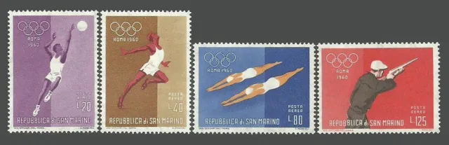 San Marino Stamps 1960 Airmail - Olympic Games - Rome, Italy - MNH