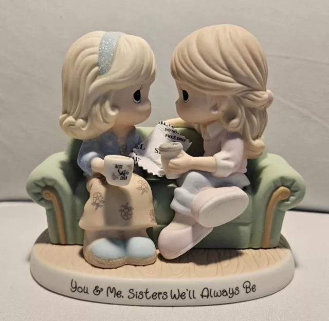Precious Moments 0909228001 Bisque Porcelain Figurine - You & Me Sisters