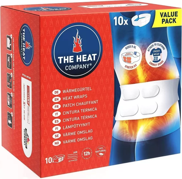 THE HEAT COMPANY Heat Wraps - 10 Pieces Value Pack - Extra Warm