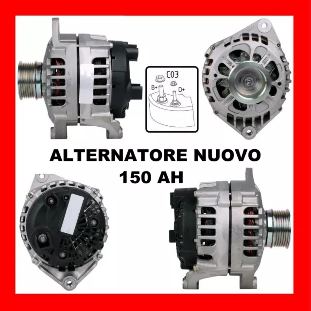 Alternatore Nuovo 150Ah Fiat Ducato Autobus-Furgonato-Telaio 2.3-2.8 Jtd 5702A9