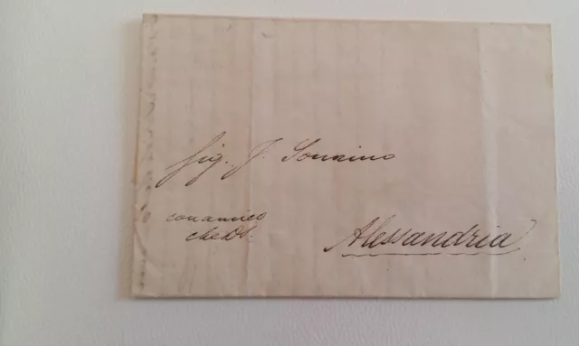 EGITTO lettera CAIRO-ALESSADNRIA+CORRISPONDENZA SONNINO-c118