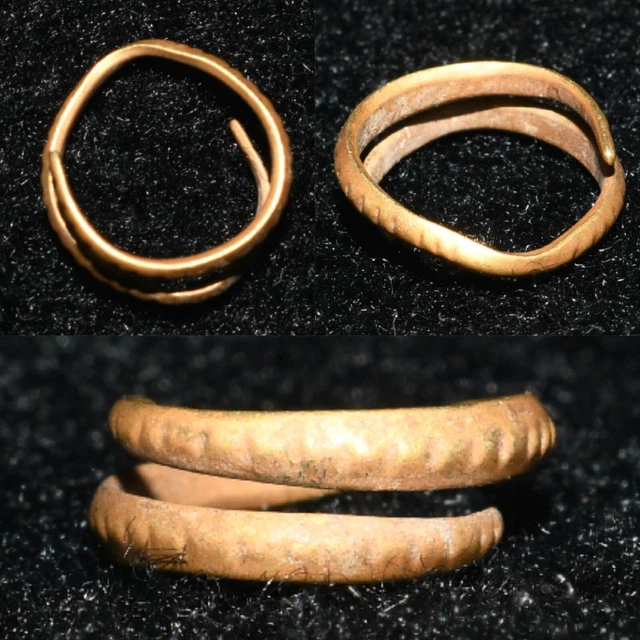 Large Genuine Ancient Early Roman Solid Gold Earring Circa 1st Century AD