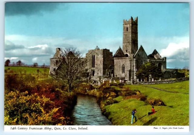 14th Century Franciscan Abbey Quin Co. Clare IRELAND 4x6 Postcard