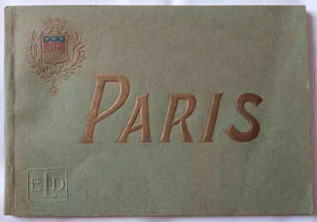 Livret "Notice Histoire sur Paris" ancien avec message 1920