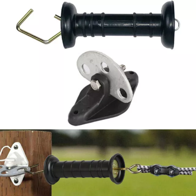 Insulated Spring Farm Gate Break Handles OR Electric Fence Insulators Accessory