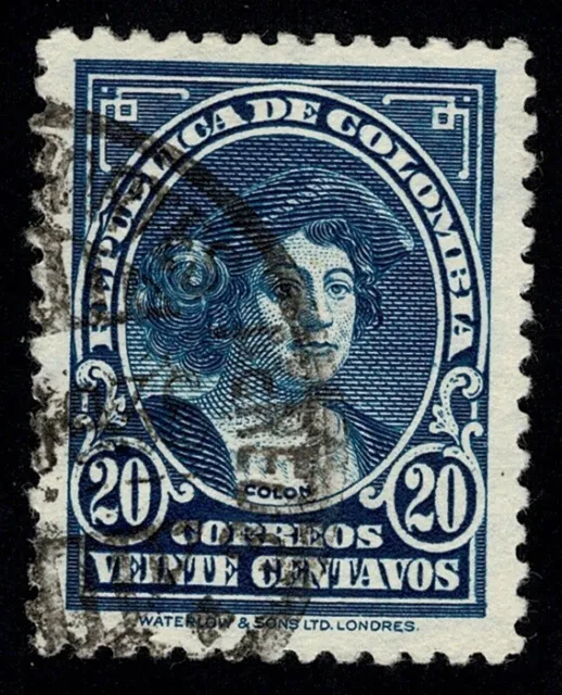 Stamps sellos Colombia 1932 Cristobal Colon yvert tellier 269 matasellado