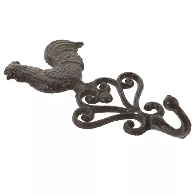 Rooster Cast Iron Wall Hook Vintage Hanger for Coats Bags Towels Hats Scarf