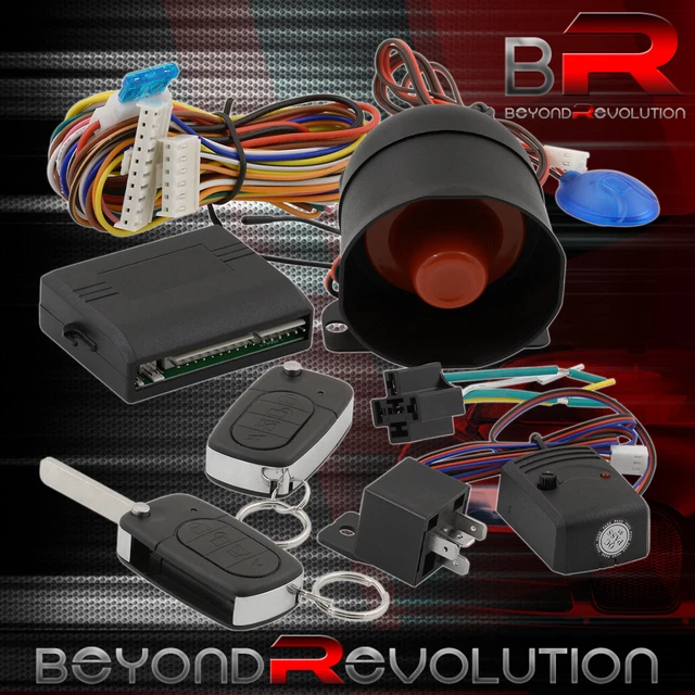 For Acura Flip Key Remote Door Lock Safety Auto Car Alarm Shock Trigger System