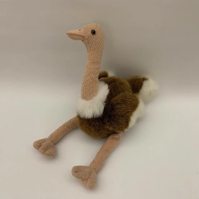TY Ostrich The Beanie Buddies Collection Plush Stuffed Animal 1998