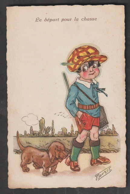 Very Good Condition Bouret Postcard Dim 9 X 14 Cm Year 1930