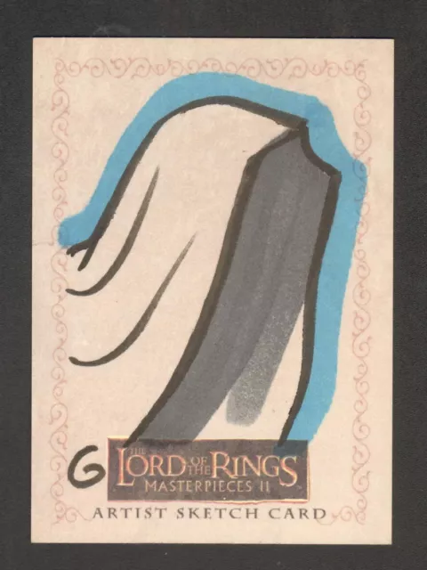 Lord Of The Rings Masterpieces Ii Color Sketch Card By Grant Gould 1/1 Topps