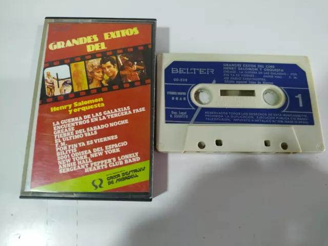 Grandes Exitos del Cine Henry Salomon y Orquesta 1978 - Cinta Tape Cassette