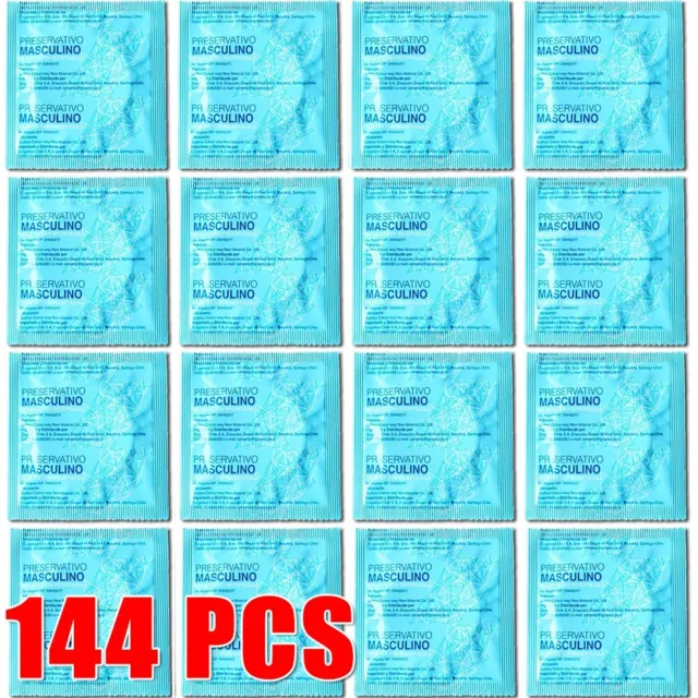 144PCS Latex Condoms Bulk Pack Ultra Thin Extended Pleasure Extra Sex Delay Time