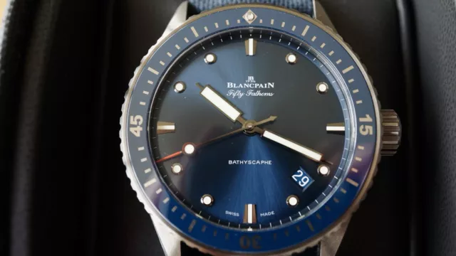 Blancpain Fifty Fathoms Bathyscaphe Ceramic Blue, Ref. 5000-0240-O52A