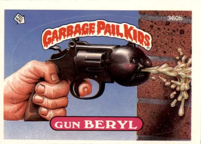 1987 Garbage Pail Kids Series 9 #360b Gun Beryl EX