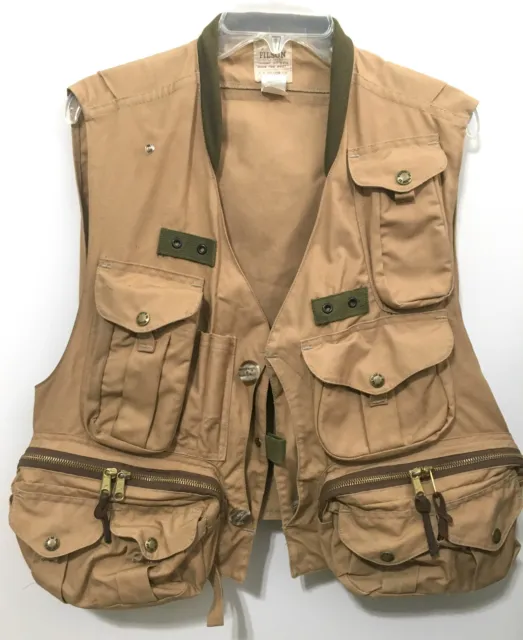 FILSON® FLY FISHING GUIDE VEST (USA Made - Size L) SLIGHTLY USED / LOWER  PRICE!! $255.00 - PicClick