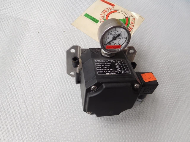 Samson U /P, 6126 Elektropneumatische Convertisseur En 0-10V Out 0,1 -4, 4 BAR 2