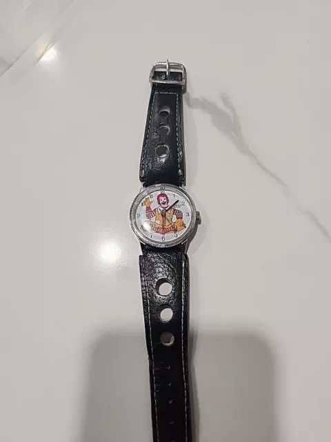 Vintage Ronald McDonald watch: Swiss, 17 jewels, runs, McDonalds. With Band