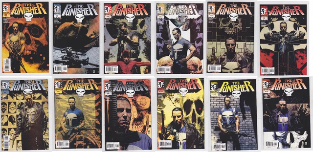 The Punisher #1-12 Marvel Knights 2000 Complete Set Garth Ennis