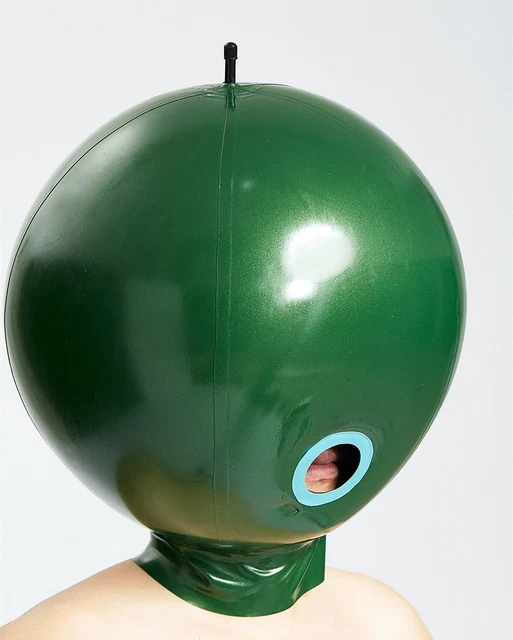 Latex Maske Mit Reißverschluss - Bondage Kopfhaube Für BDSM & Cosplay