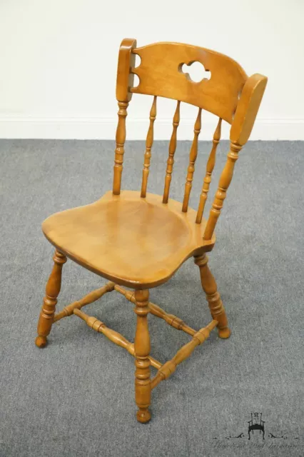 S. BENT BROS. Solid Hard Rock Maple Colonial Style Dining Side Chair 3